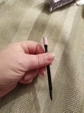 Quitacutículas de madera para uñas, removedor de diamantes de imitación portátil de doble cabeza, decoración de cutículas, 10/20/50/100 Uds.