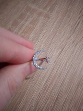 Vienkim 2020 coreano nuevo de moda de cristal ajustable anillo Luna estrella anillos brillantes para la joyería de las mujeres mujer anillo de dedo chica