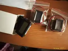 0,36 DC 0-100V Mini voltímetro Digital LED rojo verde azul LED Detector de voltaje del coche DC 2,3-30V calibrador de lectura 2 3 Cable