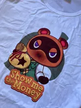 Harajuku juego Anime japonés Animal Crossing Camiseta mujer 2021 de moda de verano de manga corta blanco T camisa Camiseta ropa Tops