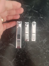 Cortauñas de acero inoxidable, cortador, cuchilla recortadora, herramientas de manicura pedicura, profesional, dedos del pie, Juego de 2 cortadoras estilo