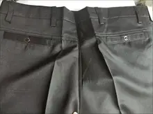 Nuevo diseño otoño hombres pantalones casuales gruesa suelta Hombre Pantalones rectos de cintura alta de negocios pantalones de Moda hombre de talla grande 29-40