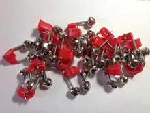 10 unids/lote mordedura alarmas pesca rod campanas de abrazadera de barra protector de esquina de las campanas de pesca accesorio ABS aire libre YJ-231 de Metal
