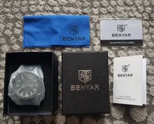 BENYAR- Relojes de marca de lujo para hombre, reloj masculino con correa de silicona, resistente al agua, de cuarzo, cronógrafo militar