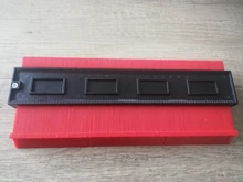 Calibrador de contornos irregulares de azulejos, regla de arco de plástico para medición de curvaturas y laminado de azulejos, plantilla manual de perfil de contorno de 12/14/25cm