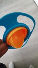 Tazón universal tipo Gyro a prueba de derrames para niños, plato giratorio infantil con diseño, práctico con rotación de 360 grados, platos de alimentación sólidos