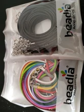 10 unids/lote 2 mm de cuero Real hecho a mano ajustable trenzado collares de cuerda y amuletos colgantes resultados langosta cierre cable cadena