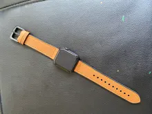 Correa de silicona + cuero para Apple watch, banda de reloj de cuero genuino de 44mm, 40mm, 42mm y 38mm, iWatch series 5 4 3 SE 6