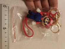 LLavero de dibujos animados de personajes de Super Mary, llavero de muñeca de modelado de animación, joyería portátil exquisita, colgante, venta al por mayor