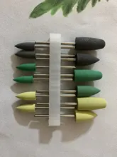 Envío Gratis 8 unids/set HP Dental Base de resina pulido acrílico fresas Kit de taladro pulidora rotativa Dentista herramienta instrumento de laboratorio Dental