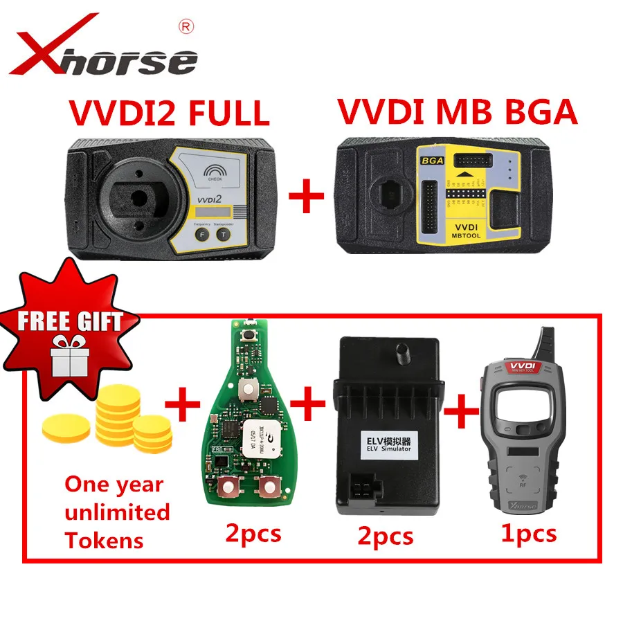 V6.7.5 оригинальный Xhorse VVDI2 Commander Key программист для V-W/Audi/BMW/Porsche с V5.0.5 VVDI MB BGA