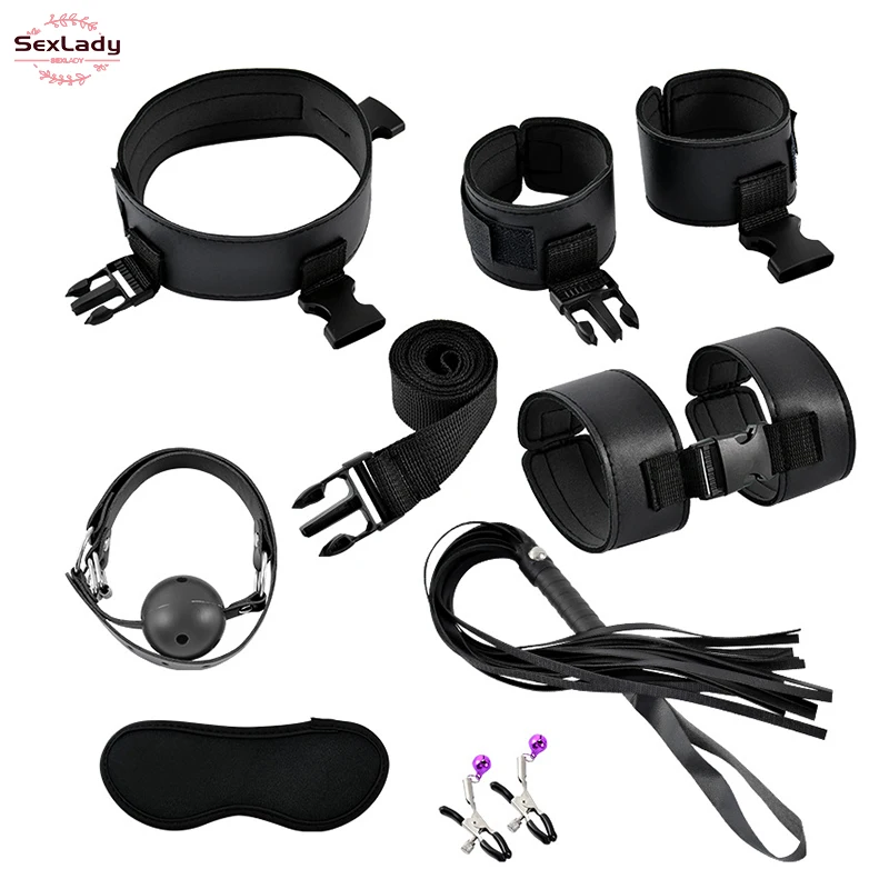 Набор БДСМ LoveToy Deluxe Bondage Kit с плеткой 3 предмета, черный SM1004 - LoveToy (Китай) - BDSM наборы - Купить