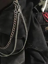 LLavero de Metal estilo Punk para hombre y mujer, llavero de Metal estilo hip hop con cinturón, estilo Hipster, 2020