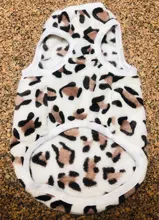 Chaleco de terciopelo para perros pequeños, ropa de invierno para mascotas, camiseta de yorkshire terrier de leopardo, chihuahua