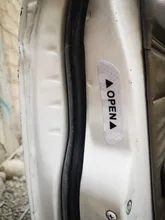 4 unids/set Puerta de coche pegatinas Universal de la seguridad advertencia Mark abierto alta reflectante cinta de la bici de la motocicleta pegatina para casco