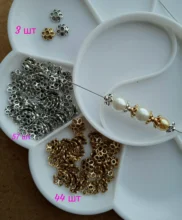 Cuentas de pétalos de flores chapadas en plata para fabricación de joyería, gorros, suministros de joyería, tapas de cuentas huecas, colgantes para joyería, 6mm, 100/200 Uds.