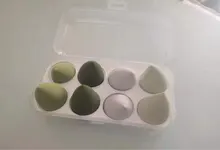 Esponja de esponja en polvo para maquillaje, conjunto de belleza para licuadora, base para aplicar esponja de cosméticos huevo Facial, accesorios de maquillaje, 8 Uds.