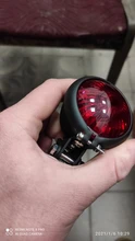 Newess-luz trasera de freno para motocicleta, lámpara LED roja de 12V, ajustable, estilo Cafe Racer, para Chopper