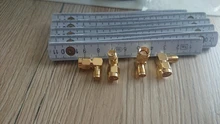 2 unids/lote SMA a SMA conector 90 grados ángulo recto SMA adaptador macho a hembra para WIFI antena/FPV RF conector