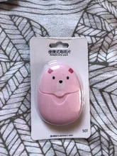 50 unids/caja de lavado portátil mano toallitas de viaje de perfumado trozo hojas de espuma de papel de caja de jabón envío caída al por mayor colorido