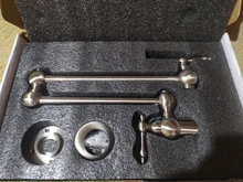 Hownifety-grifo de agua para cocina ORB/cepillado/cromado/dorado, Solo Frío, montado en la pared, rotación de un agujero