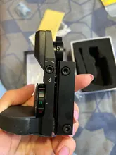 Mira telescópica de 20mm para caza, óptica holográfica de punto rojo, reflejo de mira, 4 retículas, mira táctica, colimador