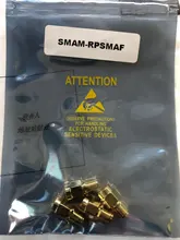 Adaptador coaxial SMA macho a rp SMA hembra, 1 unidad