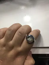 Anillo de acero inoxidable personalizado para mujer, sello de letra con parte superior redonda gruesa, Punk, joyería de moda