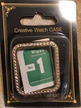 Funda protectora de diamante para Apple watch, carcasa de 44mm, 40mm, 42mm y 38mm para Apple watch band 5 4 3 2 1