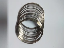 Memoria de alambre brazaletes de cuentas de acero componentes redondo color plata 5,5 cm(2 1/8 ) Dia, 50 Loops