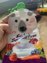 Bolsa de almacenamiento con dibujos animados para niños, bolsa para leche de pecho, alimento reutilizable para bebé, bolsas de alimentación con doble cremallera, 200ML, 4 Uds./8 Uds. Por paquete