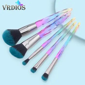 VRDIOS 5Pcs Makeup Brushes For Cosmetics Set Loose Powder Foundation Brush Eyeshadow Make up Brush Set Professional Beauty Tools
VRDIOS 5Pcs Makeup Brushes For Cosmetics Set Loose Powder Foundation Brush Eyeshadow Make up Brush Set Professional Beauty Tools