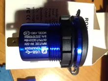 36W Dual USB 12V 12V cargador hembra QC 3,0 pantalla LED interruptor resistente al agua coche Universal enchufe para el teléfono Tablet Cámara GPS