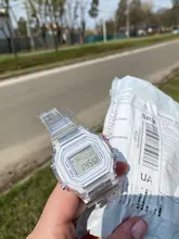 Reloj deportivo Digital para hombre y mujer, cronógrafo de pulsera transparente, informal, dorado, regalo para amantes, para niños y mujeres