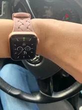 Correa de silicona para Apple watch 6, 44mm, 40mm, serie 5, 4, 3, 2 SE, accesorios, correa de Patrón de tejido, pulsera iWatch de 42mm y 38mm