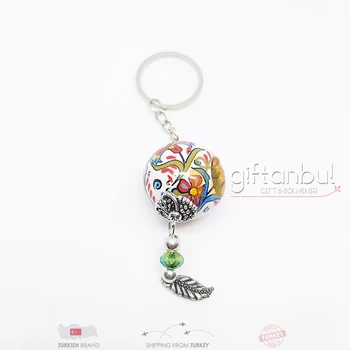 Turkish Ceramic Key Chain Handmade Hand Painting Car Bag Key Chain Decor Couple Bag Small Cheap Ottoman Design Keyring
Turkish Ceramic Key Chain Handmade Hand Painting Car Bag Key Chain Decor Couple Bag Small Cheap Ottoman Design Keyring