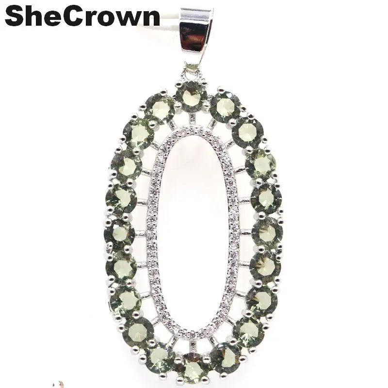 45x23mm Beautiful Created Green Amethyst Natural CZ Gift For Girls Silver Pendant
45x23mm Beautiful Created Green Amethyst Natural CZ Gift For Girls Silver Pendant