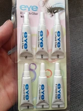 6 uds impermeable pestañas pegamento pestañas postizas extensión pasta adhesiva