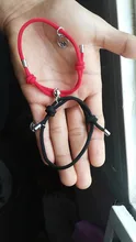 Pulsera de pareja con imán para hombre y mujer, 2 uds., personalidad creativa, amuleto, chica, joyería, regalo para enamorados