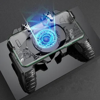 PUBG Mobile Joystick Controller Turnover Button Gamepad for PUBG iOS Android Six 6 Finger Operating Gamepad With Cooling Fan
PUBG Mobile Joystick Controller Turnover Button Gamepad for PUBG iOS Android Six 6 Finger Operating Gamepad With Cooling Fan