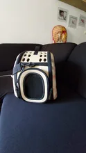 Bolso de hombro transpirable para mascotas, mochila plegable de viaje para el hombro, para exteriores