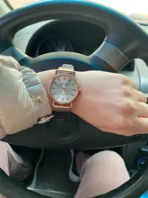 Reloj de pulsera magnético de cuarzo para mujer, cronógrafo Digital de oro rosa, a la moda, 2021