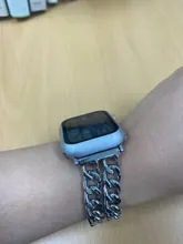 Correa de acero inoxidable para Apple Watch SE 6 5 4, banda de 40mm y 44mm, pulsera de eslabones de Metal para iwatch Series 1, 2, 3, 42mm y 38mm