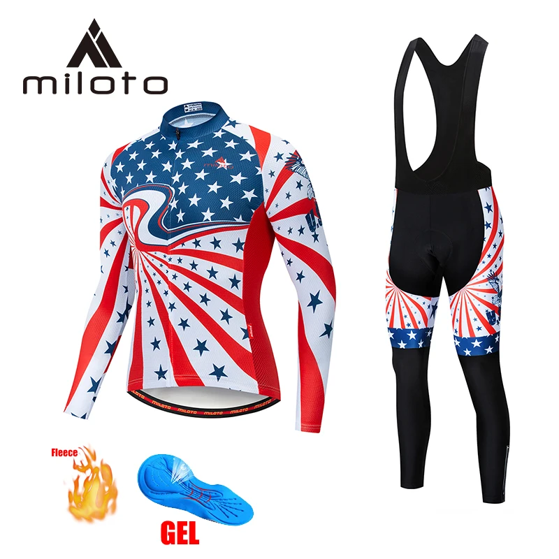 MILOTO Cycling Winter Set Thermality Fleece Clothes Long Sleeve Cycling Long Pants Set MTB bicycle Bike maillot ciclismo suits
MILOTO Cycling Winter Set Thermality Fleece Clothes Long Sleeve Cycling Long Pants Set MTB bicycle Bike maillot ciclismo suits