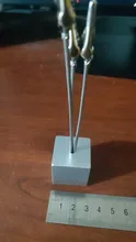1 ud. Pequeño cubo 3 Clips Metal Tarjeta Nota titular Clips de nota foto de libro de recuerdos abrazaderas Stand mensaje titular de la tarjeta organizador de Escritorio de oficina