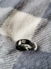 ELSEMODE-Anillo de película de Supernatural para hombre y niño, joyería de acero inoxidable 316L, regalo para fiesta