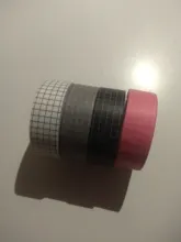 Cinta adhesiva de rejilla en blanco y negro de 10M Papel japonés Planificador de bricolaje Cintas adhesivas Pegatinas Cintas de papelería decorativas