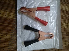 Connector-Plug Battery Alligator-Clips Test-Lead-Clips Crocodile Caravan Power Red Black