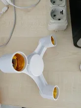 Splitter-Adapter-Holder Bulbs-Socket Extended Led-Lamp Photo-Studio E27 3in1