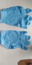 100 unids/lote guantes de nitrilo GMG comida azul grado impermeable alergia libre cocina mecánico laboratorio resistente al aceite SyntheticNitrile